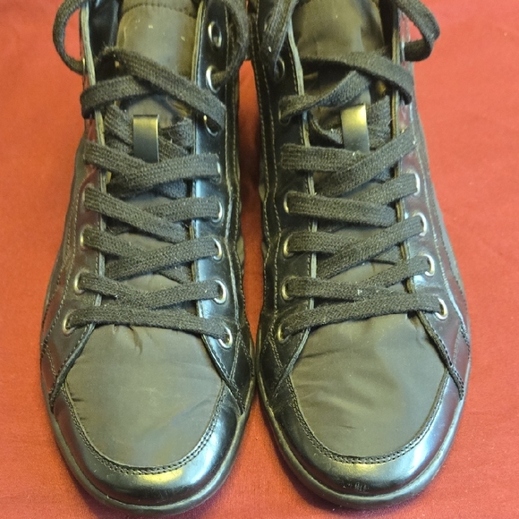 Prada Men's Black High-Top Sneakers - Picture 1 of 9